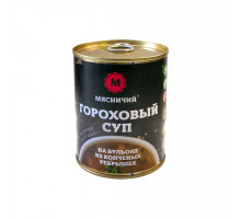 Суп гороховый на бульоне из копченых ребрышек
